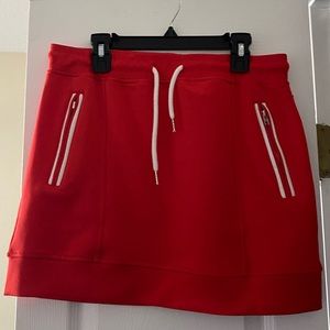 Red skirt